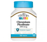 Chromium Picolinate 200mcg 100 tabs 21St