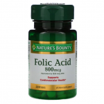 Folic Acid 800mcg 250 tabs Nb