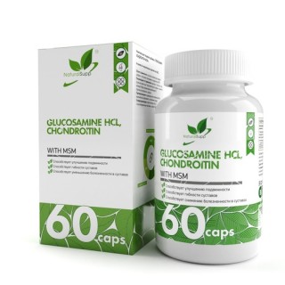 Glucosamine Hcl Chondroitin with Msm 60 caps Ns