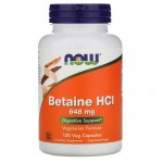 Betaine Hcl 648mg 120 caps Now