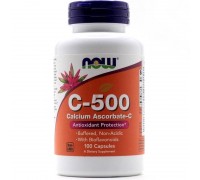 Vitamin C Ascorbate 500mg with Bioflavonoids 100 caps Now