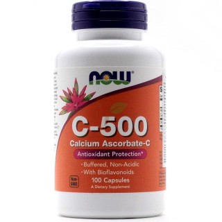 Vitamin C Ascorbate 500mg with Bioflavonoids 100 caps Now