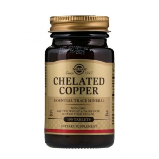 Copper Chelated 100 tabs Solg