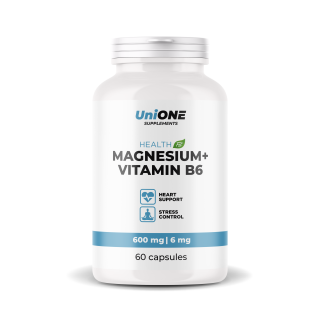 Magnesium Vitamin B6 600mg 60 caps UO