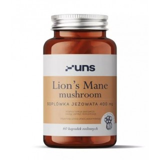 Lions Mane Mushroom 400mg 60 caps Uns