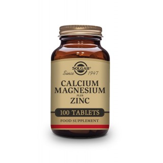 Calcium Magnesium Plus Zinc 100 tabs Solg