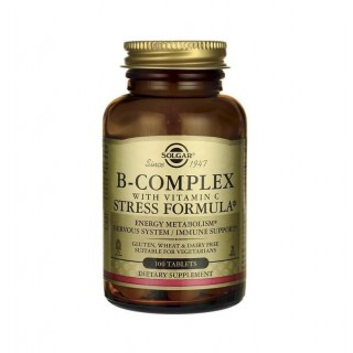 B Complex with Vitamin C Stress Formula 100 tabs Solg