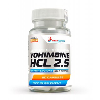 Yohimbine HCL 2.5 60 caps WP
