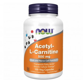 Acetyl L Carnitine 500mg 100 caps Now