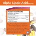 Alpha Lipoic Acid 600 mg 60 caps Now