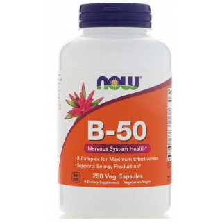Vitamin B-50 mg Complex 250 caps Now