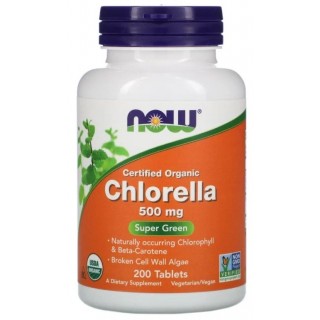 Chlorella 500mg 200 tabs Now