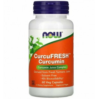 CurcuFRESH Curcumin 500mg 60 caps Now