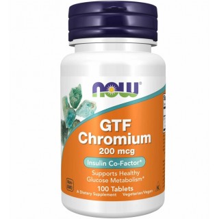 GTF Chromium 200 mcg 100 tabs Now