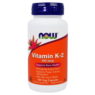 Vitamin K 2 100mcg 100 caps Now