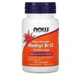 Methyl B 12 10000mcg 60 lozenges Now