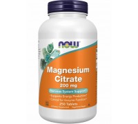 Mineral Magnesium Citrate 200mg 250 tabs Now