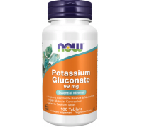 Mineral Potassium Gluconate 99mg 100 tabs Now