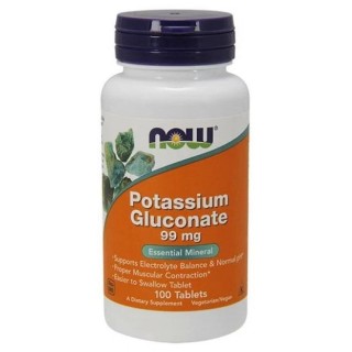 Potassium Gluconate 99mg 100 tabs Now
