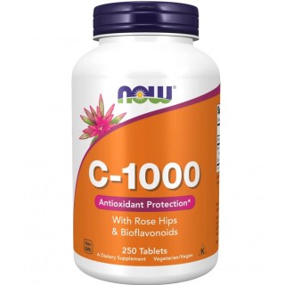 Vitamin C 1000mg with Rose Hips and Bioflavonoids 250 tabs