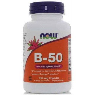 Vitamin B-50 mg Complex 100 caps Now