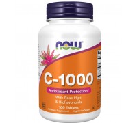 Vitamin C 1000mg with Rose Hips and Bioflavonoids 100 tabs Now