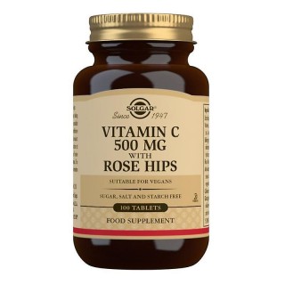 Solgar Vitamin C 500mg with Rose Hips 100 tabs
