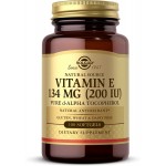 Vitamin E 134mg D alpha 100 caps Solg...