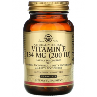 Vitamin E 134mg D alpha Mixed 100 caps Solg