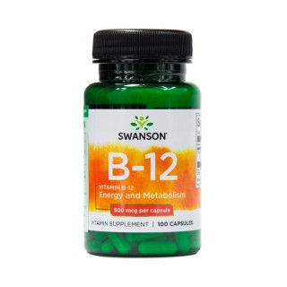 Swanson Vitamin B 12 500mcg 100 caps