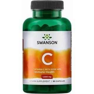 Swanson Vitamin C Rose Hips 1000mg 90 caps