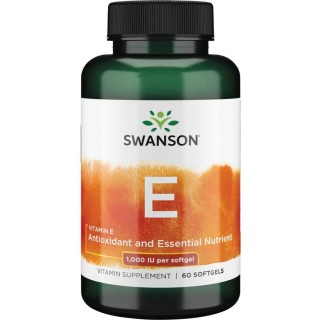 Swanson Vitamin E 1000 IU 60 caps