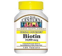 21st Biotin 10000mcg 120 tabs